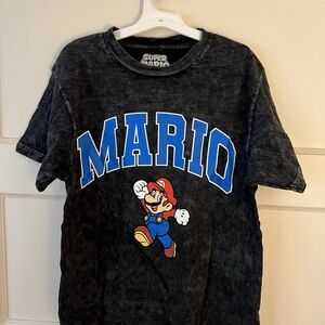 Nintendo Mario Graphic Tee - Black and Blue
